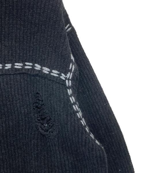 NEIGHBORHOOD（ネイバーフッド）NEIGHBORHOOD (ネイバーフッド) PHINGERIN (フィンガリン) PG1 SAVAGE KNITニットカーディガン　PD-242-NH-KN-011 ブラック サイズ:Lの古着・服飾アイテム