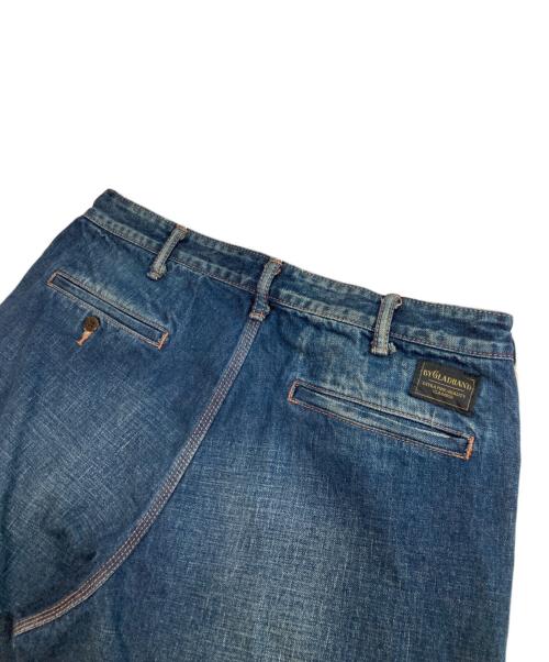 BY GLAD HAND（バイ グラッド ハンド）BY GLAD HAND (バイ グラッド ハンド) LIZZY - DENIM TROUSERS（リジーデニムトラウザーズ）　BYGH-23-AW-12 インディゴ サイズ:Lの古着・服飾アイテム