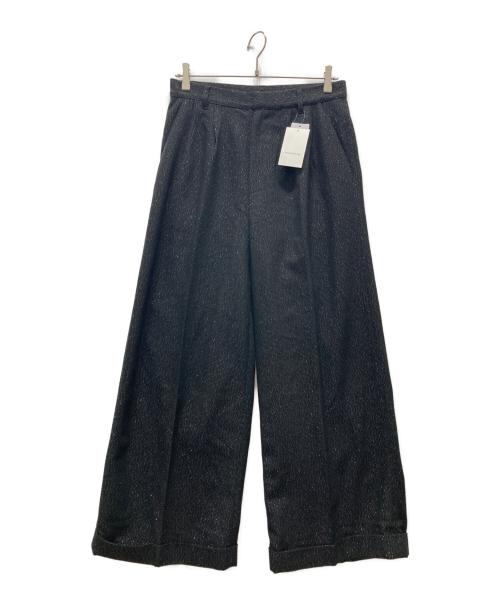 CAMPHOR WOOD（カンファーウッド）CAMPHOR WOOD (カンファーウッド) 2tuck wide baggy slacks ブラック サイズ:M 未使用品の古着・服飾アイテム