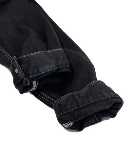 UNDERCOVER（アンダーカバー）UNDERCOVER (アンダーカバー) フードドッキングデニムジャケット ブラック サイズ:5の古着・服飾アイテム