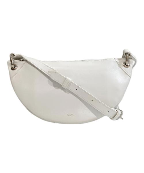 WAKO（ワコー）WAKO (ワコー) MANACO ダブルポシェット マナコ ホワイトの古着・服飾アイテム