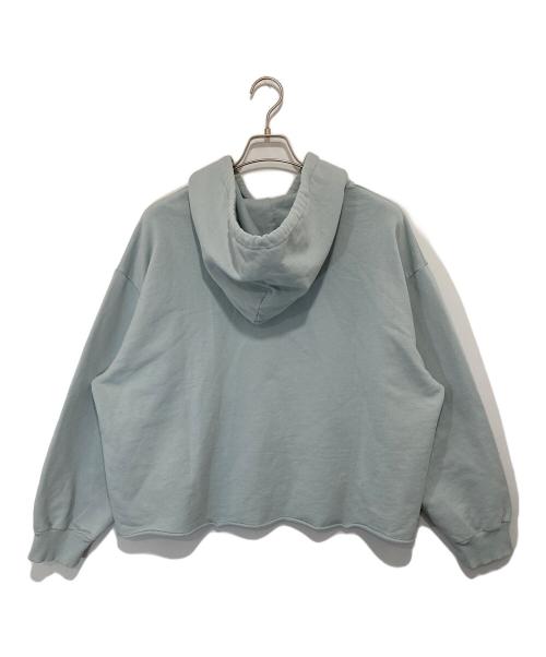 MM6 Maison Margiela（エムエムシックスメゾンマルジェラ）MM6 Maison Margiela (エムエムシックスメゾンマルジェラ) ロゴクロップドパーカー　S52GU0235 スカイブルー サイズ:Mの古着・服飾アイテム