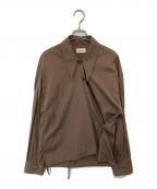 LEMAIREルメール）の古着「ロングカラーシャツ」｜ブラウン