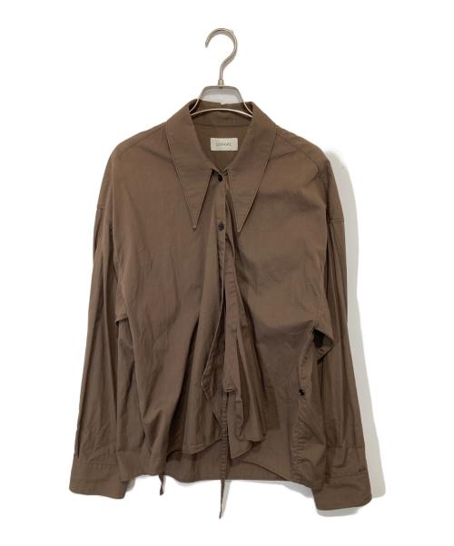 LEMAIRE（ルメール）LEMAIRE (ルメール) ロングカラーシャツ ブラウン サイズ:36の古着・服飾アイテム