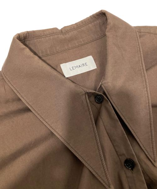 LEMAIRE（ルメール）LEMAIRE (ルメール) ロングカラーシャツ ブラウン サイズ:36の古着・服飾アイテム