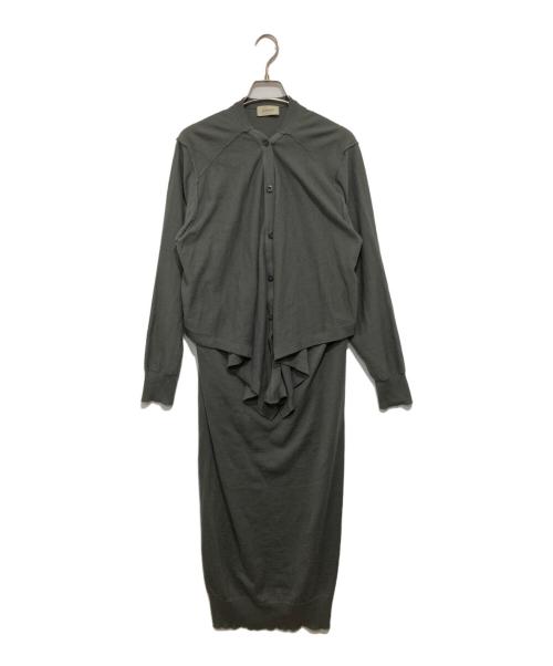 LEMAIRE（ルメール）LEMAIRE (ルメール) ニットワンピース 10203S131W522 グレー サイズ:XSの古着・服飾アイテム