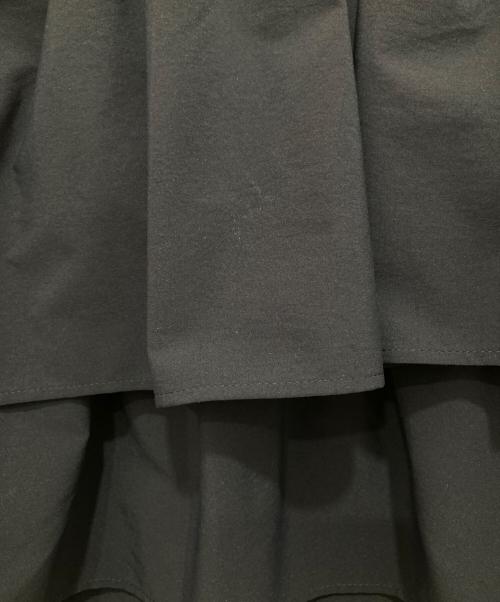 UNITED ARROWS（ユナイテッドアローズ）UNITED ARROWS (ユナイテッドアローズ) イレギュラー シャーリング 六分袖 ブラウス ソリッド/1516-162-1592 ネイビー サイズ:38の古着・服飾アイテム