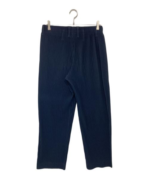 HOMME PLISSE ISSEY MIYAKE（オム プリッセ イッセイ ミヤケ）HOMME PLISSE ISSEY MIYAKE (オム プリッセ イッセイ ミヤケ) プリーツパンツ PLEATS PANTS イージーパンツ EASY PANTS HP55JF150 ネイビー サイズ:2の古着・服飾アイテム