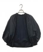 YORIヨリ）の古着「ビックパフスリーブブラウス YR2121-103AW」｜ブラック