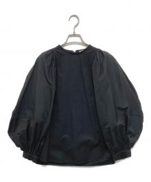 YORI（ヨリ）の古着「ビックパフスリーブブラウス YR2121-103AW」｜ブラック