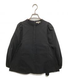 YORI（ヨリ）の古着「サイドギャザーブラウス　YR2221-105AW」｜ブラック