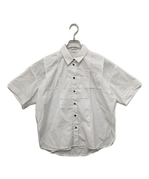 ENFOLD（エンフォルド）ENFOLD (エンフォルド) SQUARE SHIRT/スクエアシャツ/300HA530-0520 ホワイト サイズ:38の古着・服飾アイテム