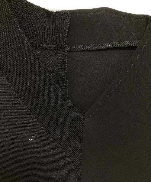 ENFOLD（エンフォルド）ENFOLD (エンフォルド) WOVEN×KNIT VEST/ウーブン×ニットベスト/300GA270--0660 ブラック サイズ:38の古着・服飾アイテム