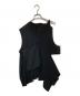 ENFOLD（エンフォルド）の古着「WOVEN×KNIT VEST/ウーブン×ニットベスト/300GA270--0660」｜ブラック