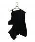 ENFOLD (エンフォルド) WOVEN×KNIT VEST/ウーブン×ニットベスト/300GA270--0660 ブラック サイズ:38：16000円