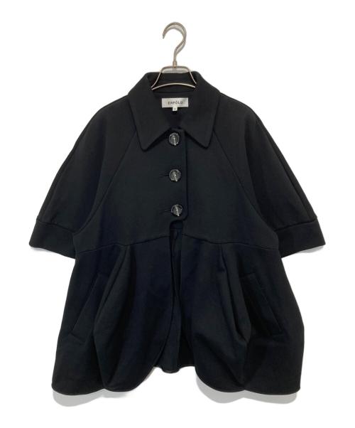 ENFOLD（エンフォルド）ENFOLD (エンフォルド) シルエットダンボール 立体ブルゾン 300IS580-0291 ブラック サイズ:36の古着・服飾アイテム