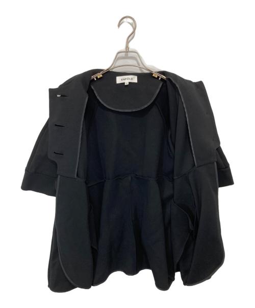 ENFOLD（エンフォルド）ENFOLD (エンフォルド) シルエットダンボール 立体ブルゾン 300IS580-0291 ブラック サイズ:36の古着・服飾アイテム