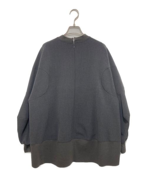 ENFOLD（エンフォルド）ENFOLD (エンフォルド) SOLID SLEEVE PULLOVER　ソリッドスリーブプルオーバー　300HS230-0160 グレー サイズ:38の古着・服飾アイテム