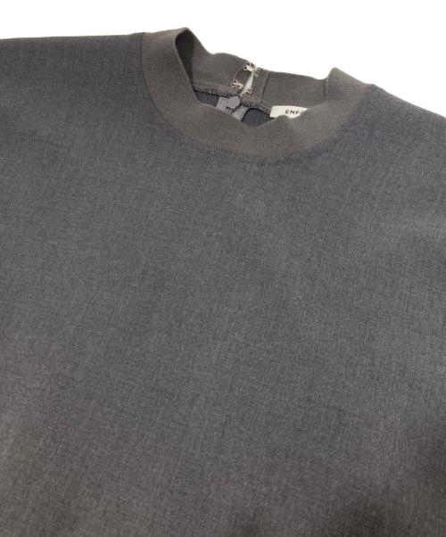 ENFOLD（エンフォルド）ENFOLD (エンフォルド) SOLID SLEEVE PULLOVER　ソリッドスリーブプルオーバー　300HS230-0160 グレー サイズ:38の古着・服飾アイテム