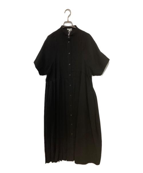 ENFOLD（エンフォルド）ENFOLD (エンフォルド) ASYMMETRY PLEATS DRESS/アシンメトリープリーツドレス/300HS233-2680 ブラック サイズ:36の古着・服飾アイテム