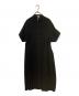 ENFOLD（エンフォルド）の古着「ASYMMETRY PLEATS DRESS/アシンメトリープリーツドレス/300HS233-2680」｜ブラック