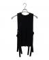 ENFOLD (エンフォルド) PLEATS VEST ブラック サイズ:38：12000円