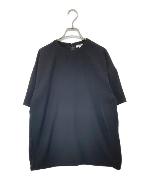 ENFOLD（エンフォルド）ENFOLD (エンフォルド) WOVEN T-SHIRT　ウーブンティーシャツ　300HS230-0330 ブラック サイズ:38の古着・服飾アイテム