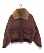 Ballsy.Brothersボールジーブラザーズ）の古着「リバーシブルファーフライトジャケット　REVERSIBLE FAR FLIGHT JACKET BS1038」｜ブラウン