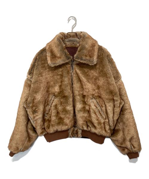 Ballsy.Brothers（ボールジーブラザーズ）Ballsy.Brothers (ボールジーブラザーズ) リバーシブルファーフライトジャケット　REVERSIBLE FAR FLIGHT JACKET BS1038 ブラウン サイズ:Lの古着・服飾アイテム