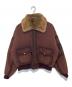Ballsy.Brothers（ボールジーブラザーズ）の古着「リバーシブルファーフライトジャケット　REVERSIBLE FAR FLIGHT JACKET BS1038」｜ブラウン