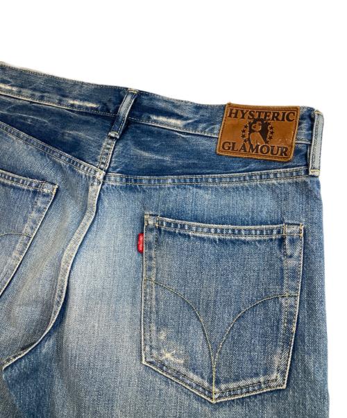Hysteric Glamour（ヒステリックグラマー）Hysteric Glamour (ヒステリックグラマー) スタッズダメージデニムパンツ　02191AP09 インディゴ サイズ:31の古着・服飾アイテム