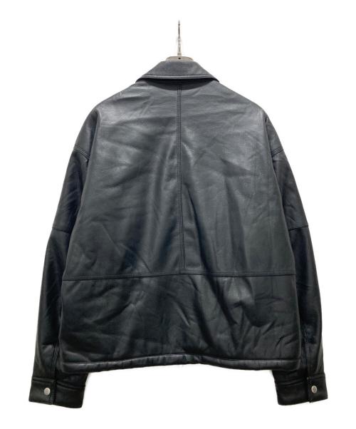 ZARA（ザラ）ZARA (ザラ) 中綿 フェイクレザージャケット ブラック サイズ:Mの古着・服飾アイテム