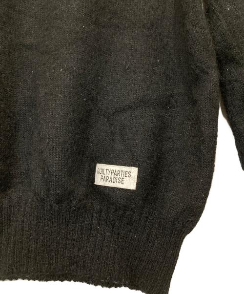 WACKO MARIA（ワコマリア）WACKO MARIA (ワコマリア) モヘヤ混クルーネックニット ブラック サイズ:Lの古着・服飾アイテム