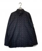 BALENCIAGAバレンシアガ）の古着「オールオーバープリントシャツ　534333」｜ブラック