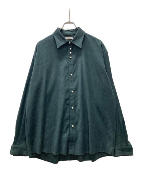 BLANK（ブランク）BLANK (ブランク) パールボタンシャツ/WESTERN PEARL SHIRT グリーン サイズ:2の古着・服飾アイテム