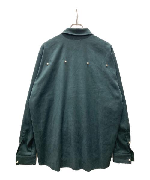 BLANK（ブランク）BLANK (ブランク) パールボタンシャツ/WESTERN PEARL SHIRT グリーン サイズ:2の古着・服飾アイテム