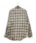 BLANK (ブランク) ダメージ加工オンブレチェックシャツ ベージュ サイズ:M：5000円