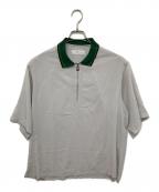 TOGA VIRILISトーガ ビリリース）の古着「Satin zip pullover top/サテンジッププルオーバートップス/TV01-FJ319」｜グレー