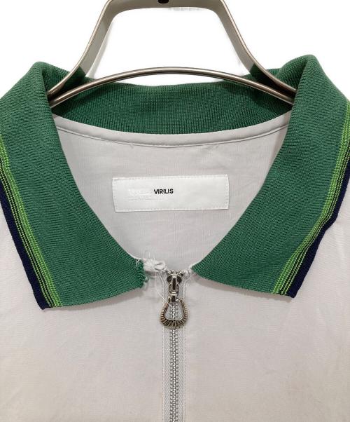 TOGA VIRILIS（トーガ ビリリース）TOGA VIRILIS (トーガ ビリリース) Satin zip pullover top/サテンジッププルオーバートップス/TV01-FJ319 グレー サイズ:46の古着・服飾アイテム