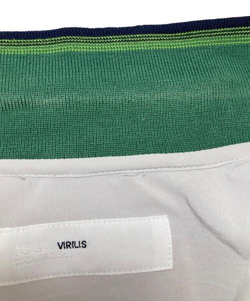 TOGA VIRILIS（トーガ ビリリース）TOGA VIRILIS (トーガ ビリリース) Satin zip pullover top/サテンジッププルオーバートップス/TV01-FJ319 グレー サイズ:46の古着・服飾アイテム