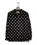 WACKO MARIAワコマリア）の古着「DOTS OPEN COLLAR SHIRT(ドットオープンカラーシャツ)」｜ブラウン