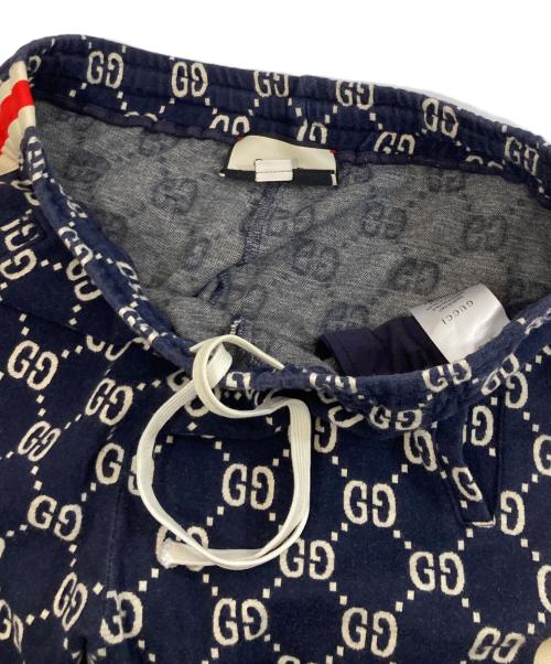 GUCCI（グッチ）GUCCI (グッチ) GGジャカード ジョギングパンツ ネイビー サイズ:XLの古着・服飾アイテム