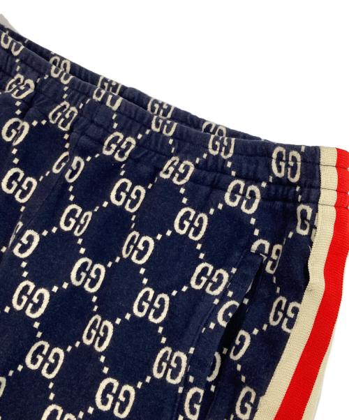 GUCCI（グッチ）GUCCI (グッチ) GGジャカード ジョギングパンツ ネイビー サイズ:XLの古着・服飾アイテム