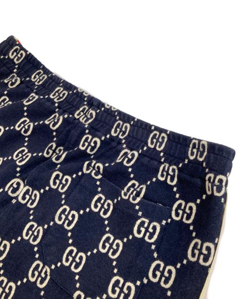 GUCCI（グッチ）GUCCI (グッチ) GGジャカード ジョギングパンツ ネイビー サイズ:XLの古着・服飾アイテム