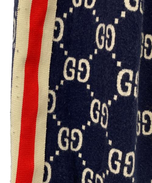 GUCCI（グッチ）GUCCI (グッチ) GGジャカード ジョギングパンツ ネイビー サイズ:XLの古着・服飾アイテム