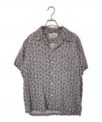 WACKO MARIAワコマリア）の古着「Paisley Open collar Short Sleeve Shirt　ペイズリーオープンカラーショートスリーブシャツ」｜グレー