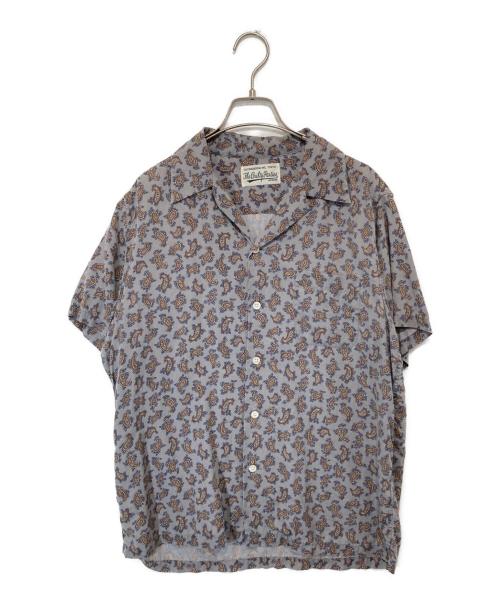 WACKO MARIA（ワコマリア）WACKO MARIA (ワコマリア) Paisley Open collar Short Sleeve Shirt　ペイズリーオープンカラーショートスリーブシャツ グレー サイズ:Lの古着・服飾アイテム