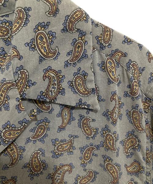 WACKO MARIA（ワコマリア）WACKO MARIA (ワコマリア) Paisley Open collar Short Sleeve Shirt　ペイズリーオープンカラーショートスリーブシャツ グレー サイズ:Lの古着・服飾アイテム