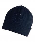 Maison Margielaメゾンマルジェラ）の古着「4つタグニットキャップ ここのえ期」｜ブラック