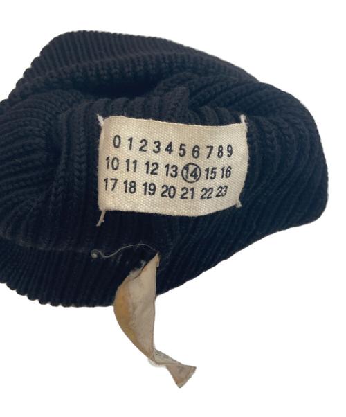 Maison Margiela（メゾンマルジェラ）Maison Margiela (メゾンマルジェラ) 4つタグニットキャップ ここのえ期 ブラック サイズ:Mの古着・服飾アイテム